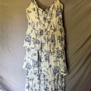 House of Harlow 1960 Blue Floral Maxi Dress